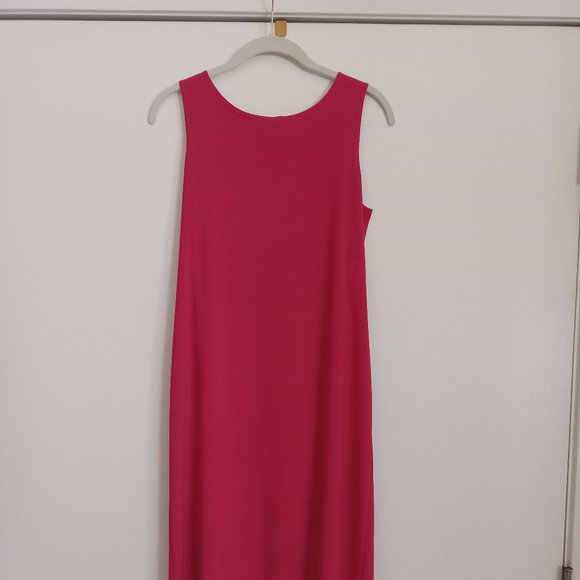 Tiana B Raspberry Pink Sheath knit Dress with scarf, Size S - Picture 4 of 10